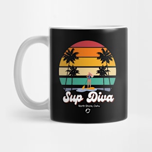 Retro SUP Diva Design for the Ladies Mug